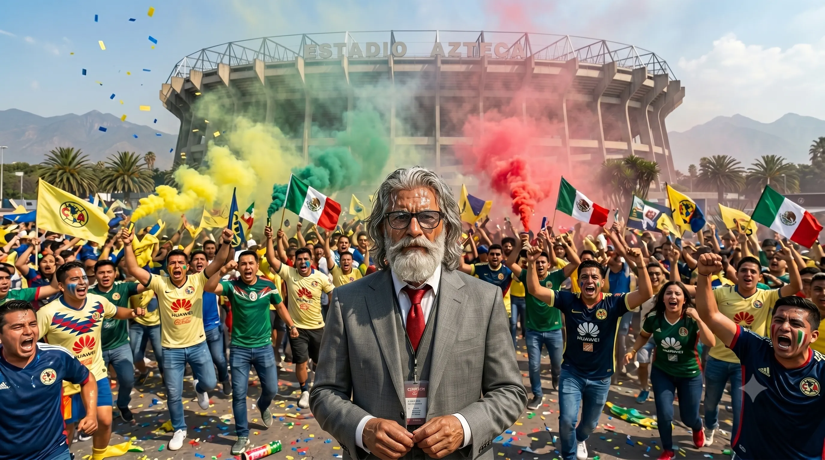 Bruno Bolts nach dem Abpfiff im Estadio Azteca
